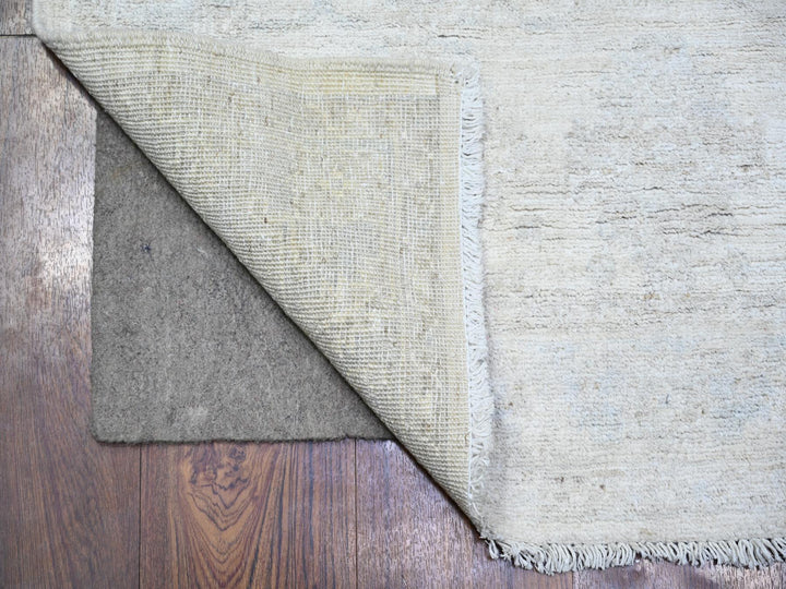 2'11" x 4'10" New Hand Knotted Ivory Wool Rectangle Oriental Rug - MOA10274468