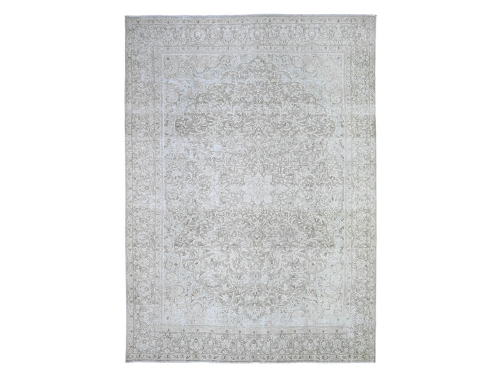 7'8" x 10'6" Vintage Hand Knotted Overdyed Wool Rectangle Oriental Rug - MOA10274477