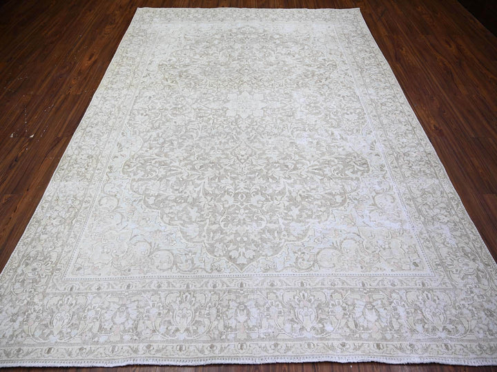 7'8" x 10'6" Vintage Hand Knotted Overdyed Wool Rectangle Oriental Rug - MOA10274477