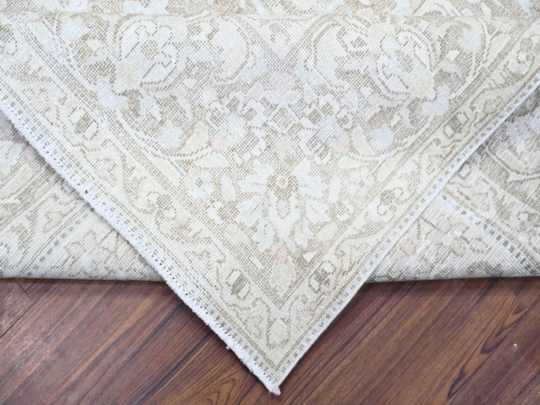 7'8" x 10'6" Vintage Hand Knotted Overdyed Wool Rectangle Oriental Rug - MOA10274477