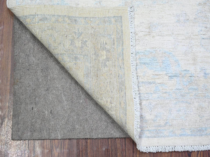 3'1" x 4'11" New Hand Knotted Ivory Wool Rectangle Oriental Rug - MOA10274513