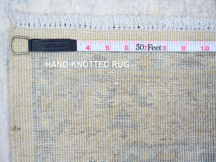 3'1" x 4'11" New Hand Knotted Ivory Wool Rectangle Oriental Rug - MOA10274513