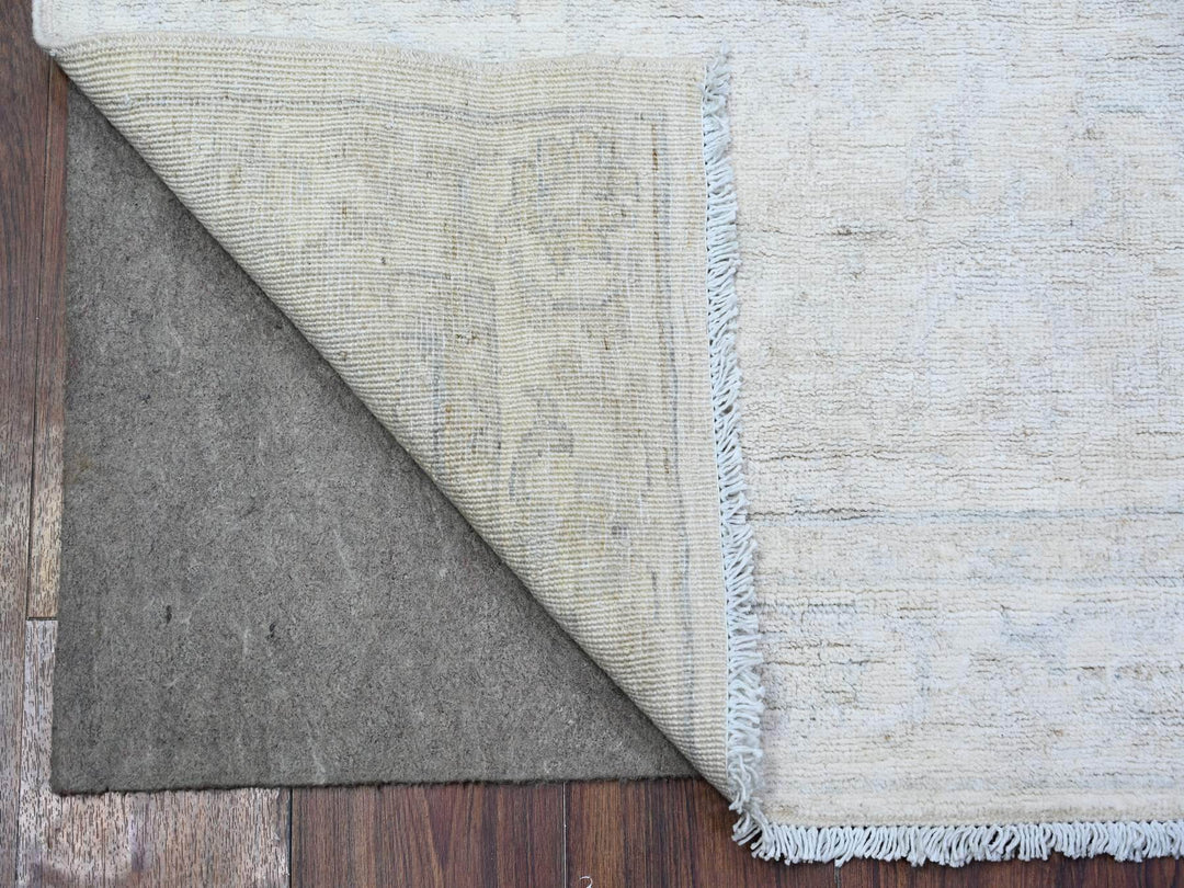 3'0" x 5'0" New Hand Knotted Ivory Wool Rectangle Oriental Rug - MOA10274514