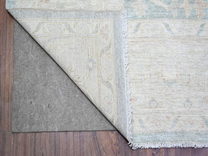7'11" x 9'7" New Hand Knotted Grey Wool Rectangle Oriental Rug - MOA10274515