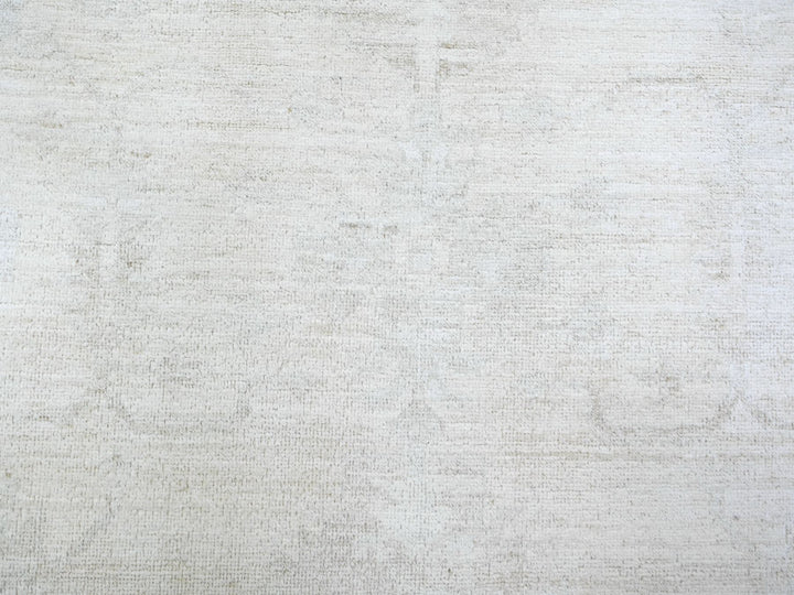 8'9" x 11'9" New Hand Knotted Ivory Wool Rectangle Oriental Rug - MOA10274516