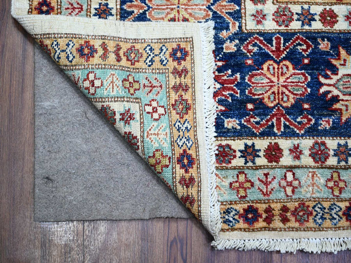 9'2" x 11'10" New Hand Knotted Ivory Wool Rectangle Oriental Rug - MOA10274551