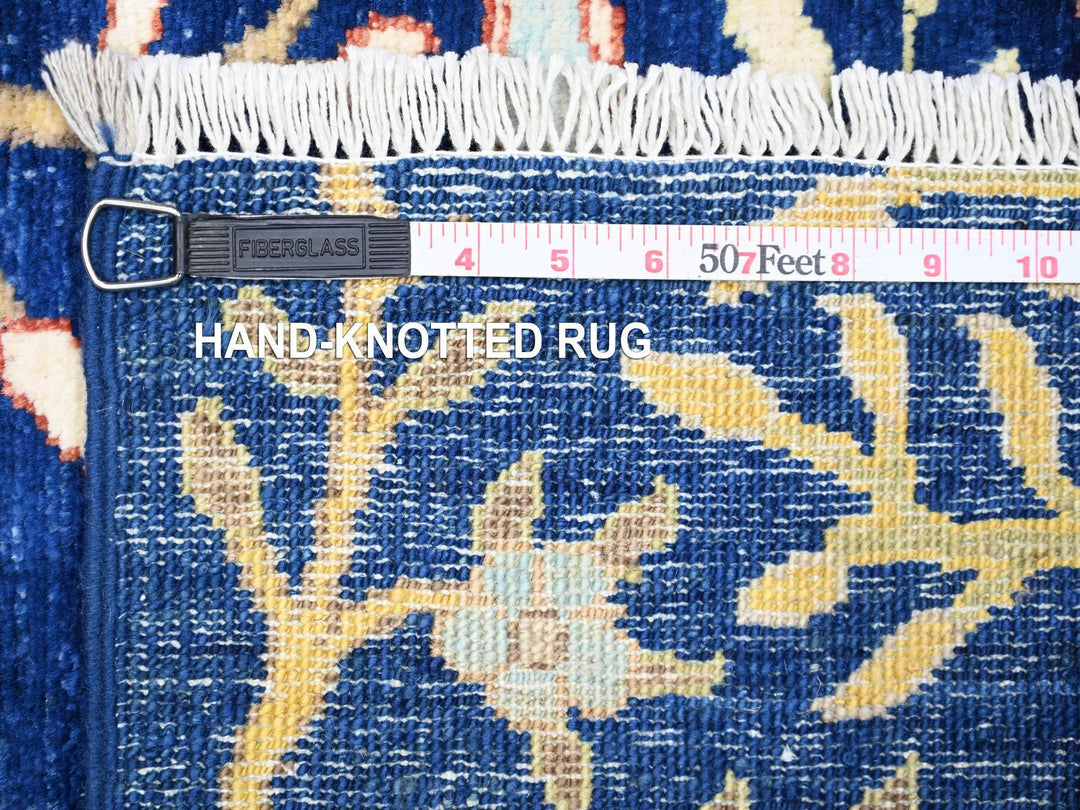 2'10" x 7'10" New Hand Knotted Blue Wool Runner Oriental Rug - MOA10274598