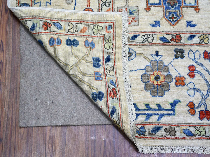 8'0" x 9'8" New Hand Knotted Grey Wool Rectangle Oriental Rug - MOA10274611