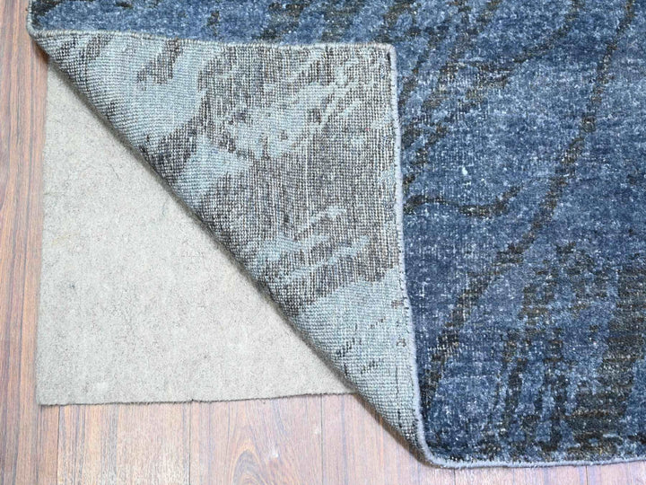 8'10" x 12'1" New Hand Knotted Grey Wool Rectangle Oriental Rug - MOA10274629