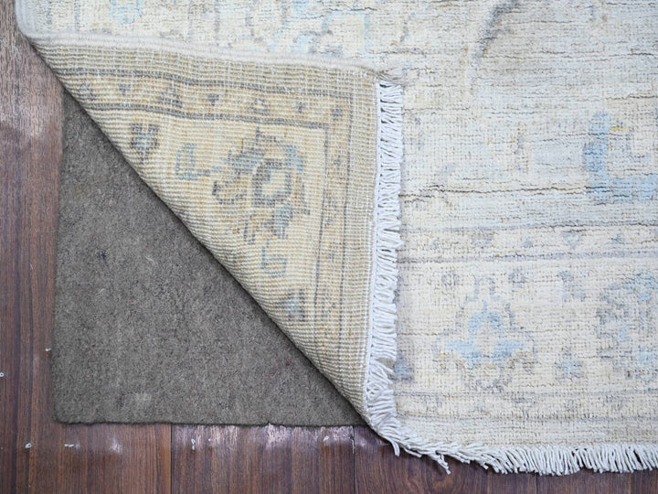 2'6" x 12'2" New Hand Knotted Grey Wool Runner Oriental Rug - MOA10274647