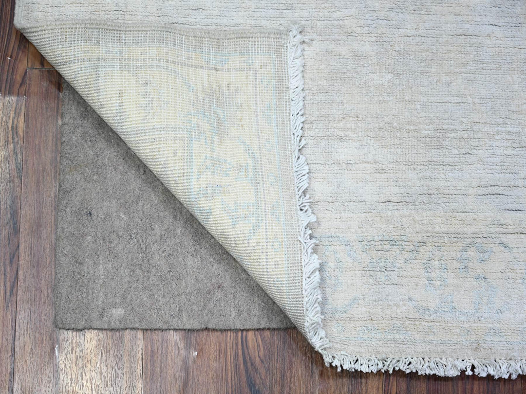 3'0" x 4'10" New Hand Knotted Ivory Wool Rectangle Oriental Rug - MOA10274651