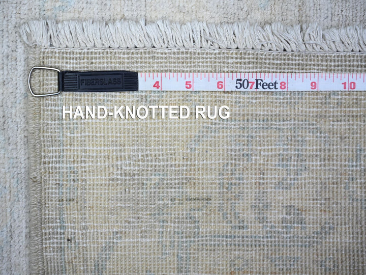 3'0" x 4'10" New Hand Knotted Ivory Wool Rectangle Oriental Rug - MOA10274651