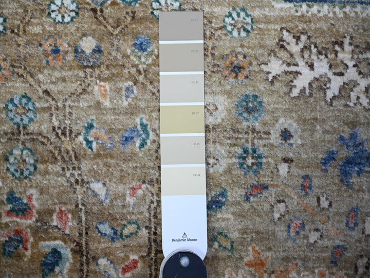 6'1" x 6'2" New Hand Knotted Grey Wool Round Oriental Rug - MOA10274653