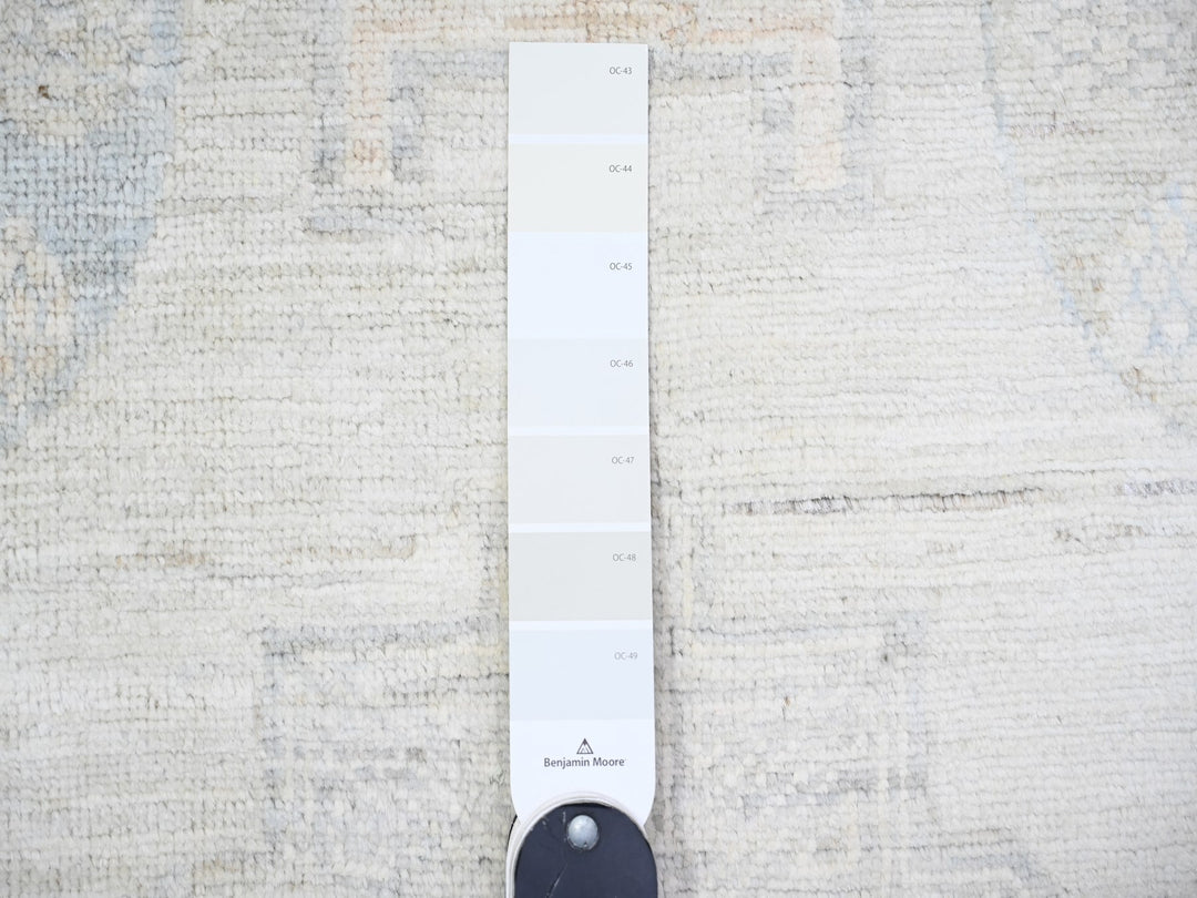 10'0" x 14'4" New Hand Knotted Grey Wool Rectangle Oriental Rug - MOA10274668