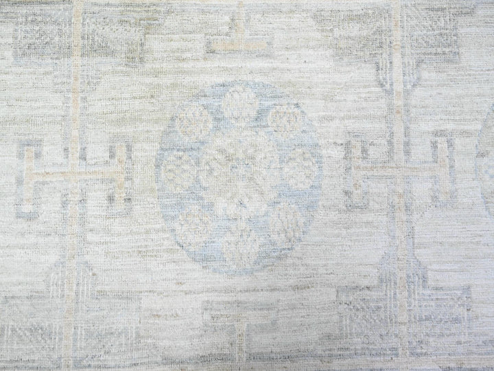 10'0" x 14'4" New Hand Knotted Grey Wool Rectangle Oriental Rug - MOA10274668