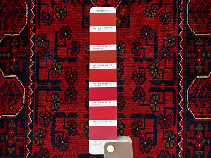 1'9" x 4'10" New Hand Knotted Red Wool Runner Oriental Rug - MOA102746