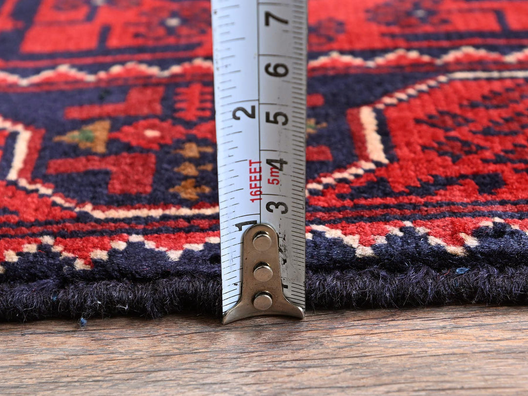 1'9" x 4'10" New Hand Knotted Red Wool Runner Oriental Rug - MOA102746