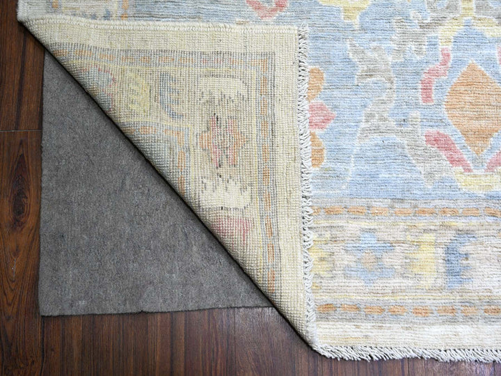 12'2" x 15'11" New Hand Knotted Ivory Wool Rectangle Oriental Rug - MOA10274700