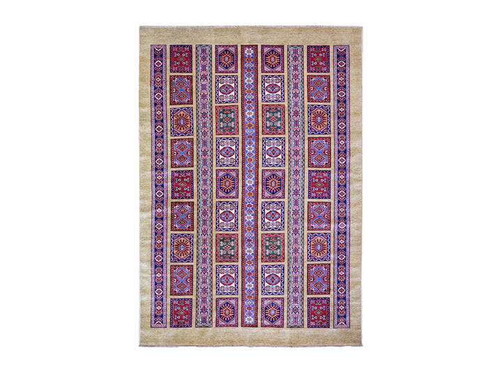 5'11" x 8'6" New Hand Knotted Brown Wool Rectangle Oriental Rug - MOA10274833