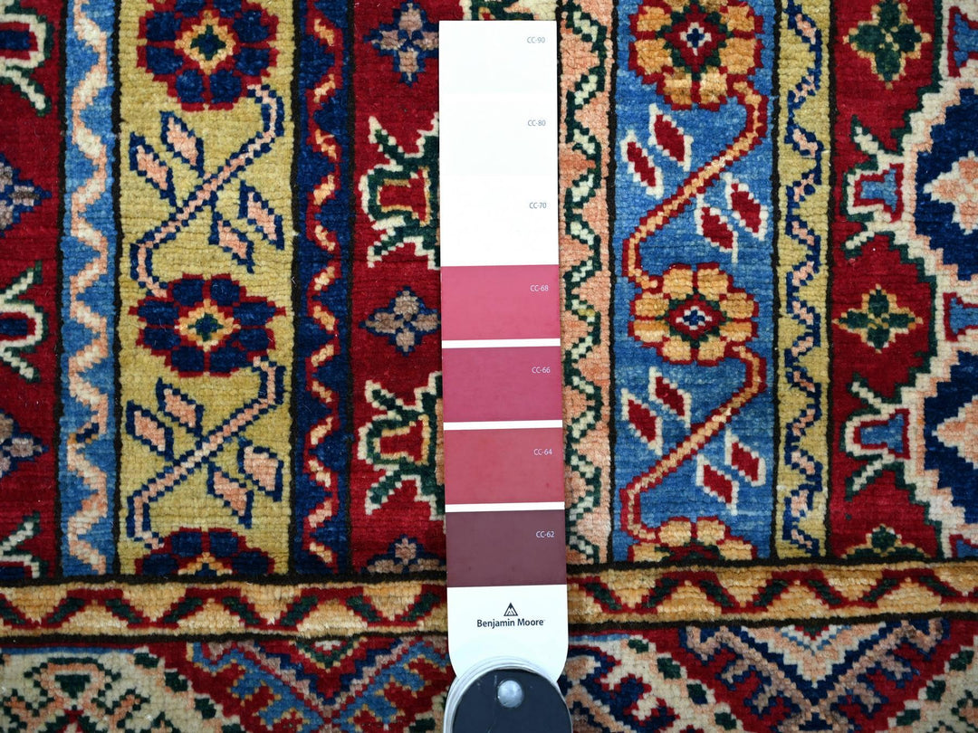5'4" x 7'7" New Hand Knotted Red Wool Rectangle Oriental Rug - MOA10274838