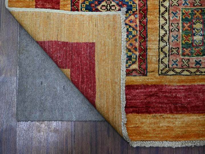 4'10" x 6'3" New Hand Knotted Brown Wool Rectangle Oriental Rug - MOA10274841