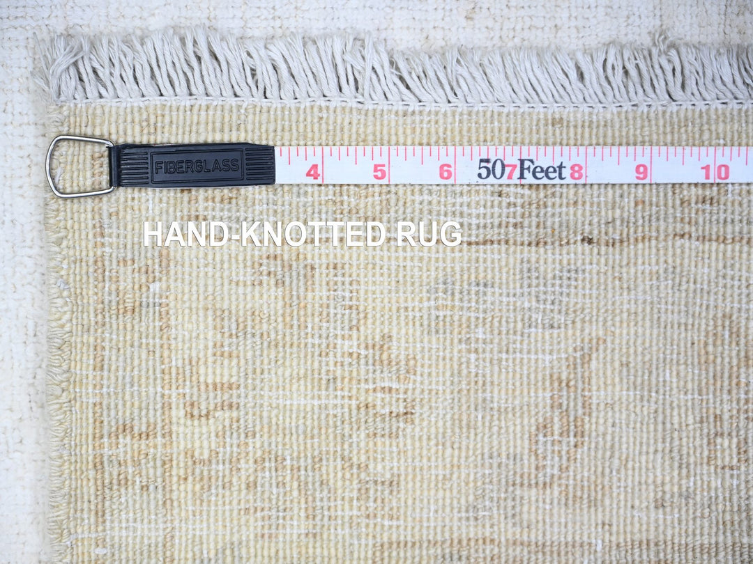 3'0" x 4'9" New Hand Knotted Ivory Wool Rectangle Oriental Rug - MOA10274871