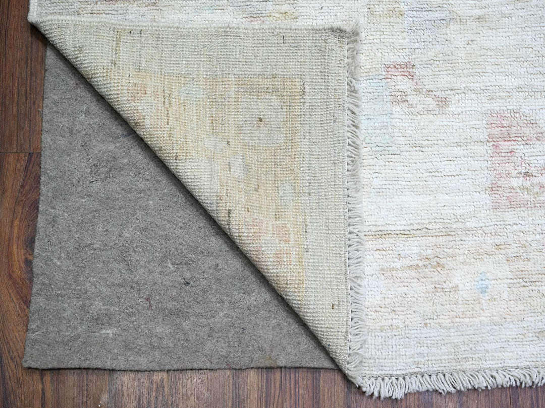11'9" x 17'0" New Hand Knotted Grey Wool Rectangle Oriental Rug - MOA10274946