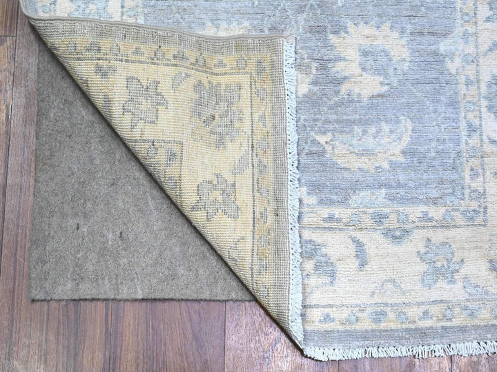 2'6" x 14'8" New Hand Knotted Grey Wool Runner Oriental Rug - MOA10274956