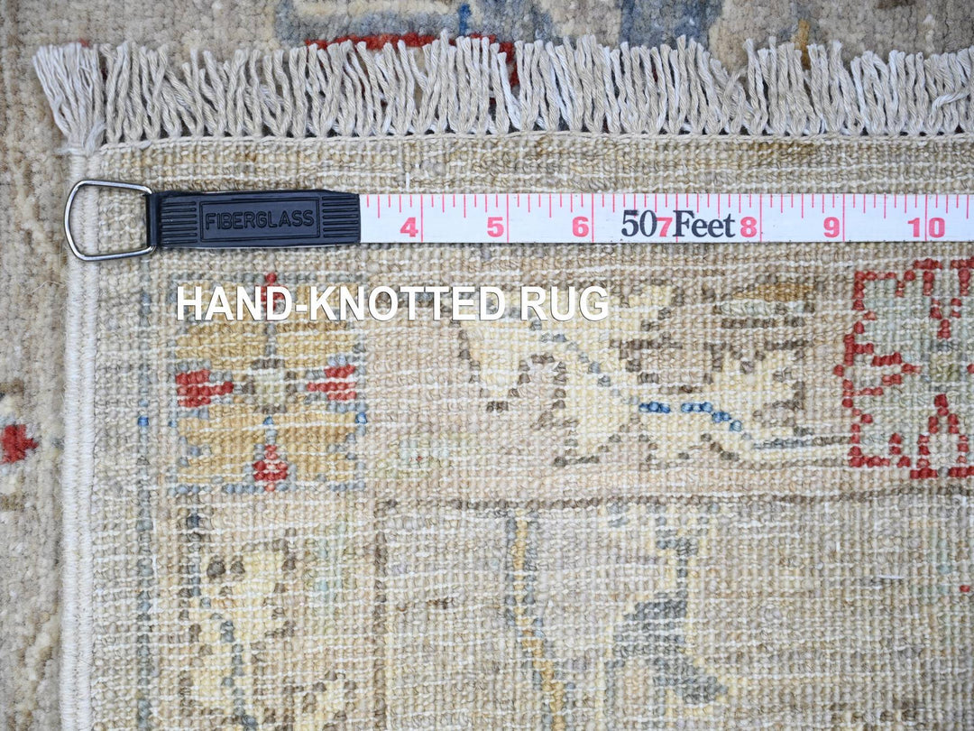 3'1" x 5'0" New Hand Knotted Grey Wool Rectangle Oriental Rug - MOA10274969