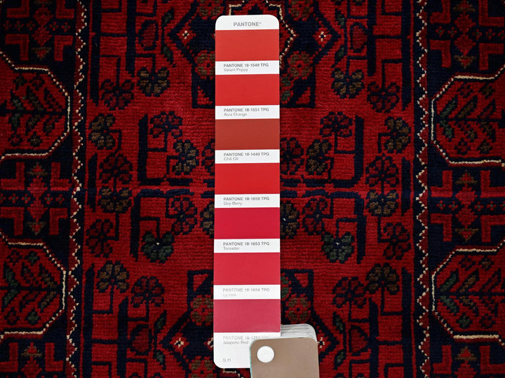 1'10" x 4'10" New Hand Knotted Red Wool Runner Oriental Rug - MOA102749