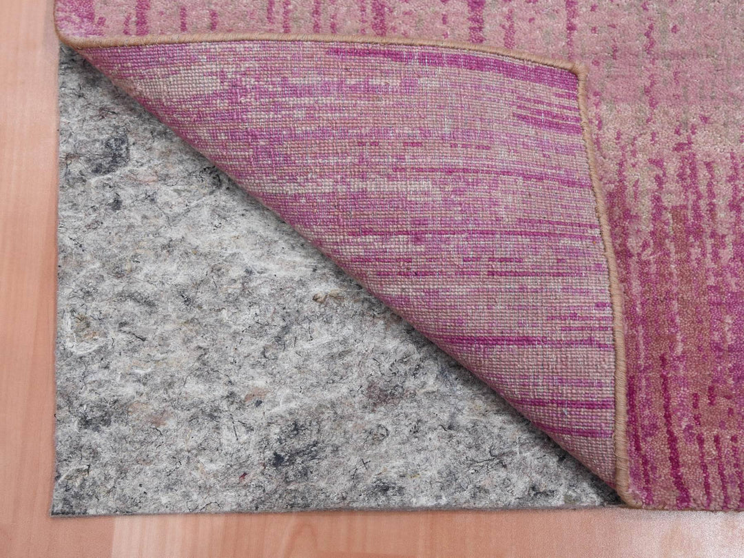 4'1" x 6'2" New Hand Knotted Pink Wool Rectangle Oriental Rug - MOA10275022