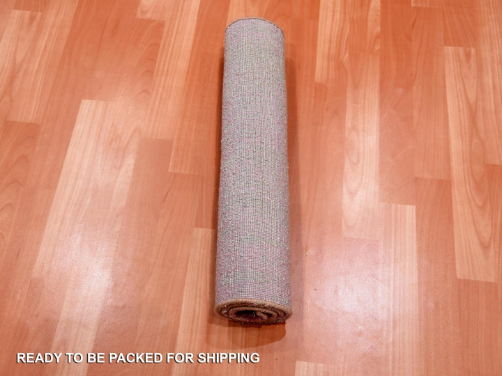 4'1" x 6'2" New Hand Knotted Pink Wool Rectangle Oriental Rug - MOA10275022