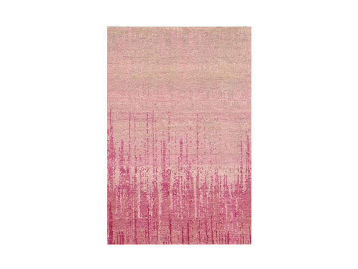 2'0" x 3'2" New Hand Knotted Pink Wool Rectangle Oriental Rug - MOA10275023