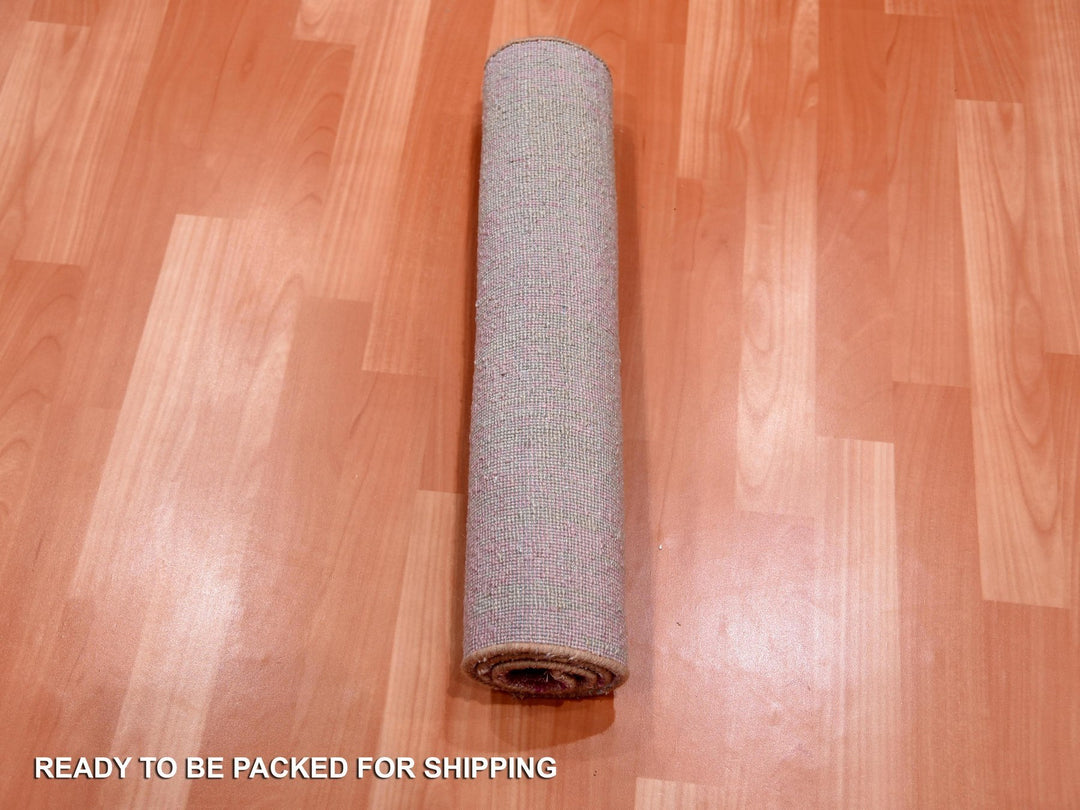 2'0" x 3'2" New Hand Knotted Pink Wool Rectangle Oriental Rug - MOA10275023