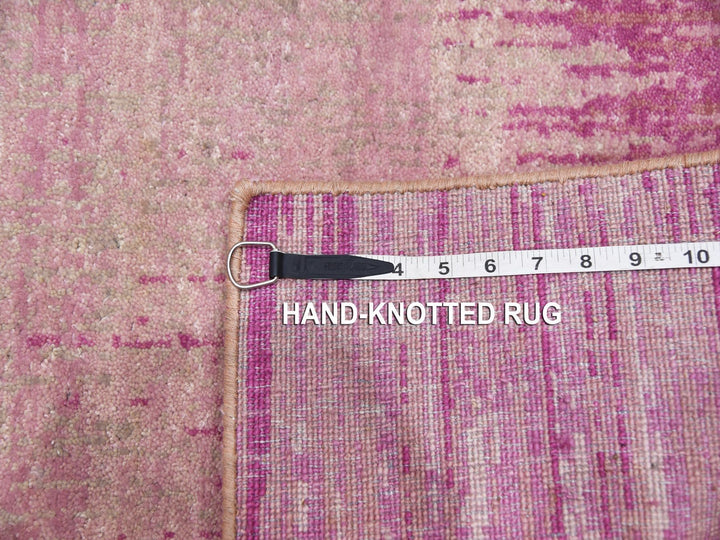 2'0" x 3'2" New Hand Knotted Pink Wool Rectangle Oriental Rug - MOA10275023