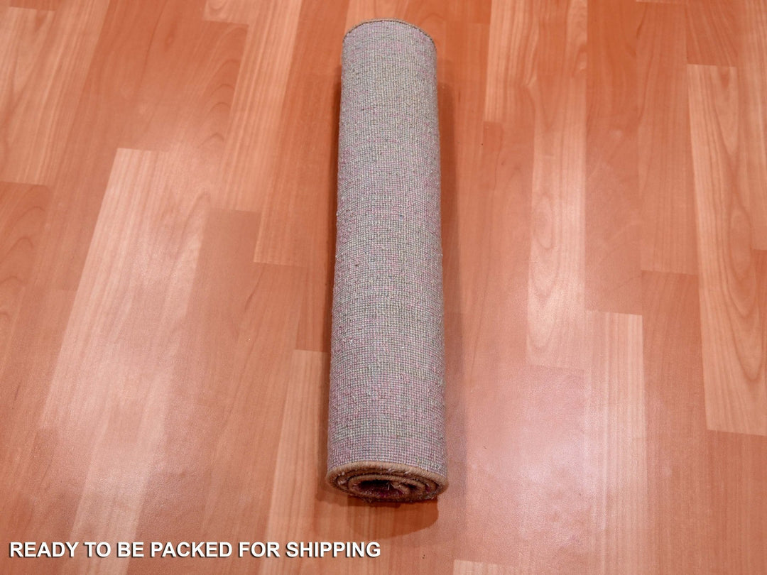 2'0" x 3'2" New Hand Knotted Pink Wool Rectangle Oriental Rug - MOA10275024