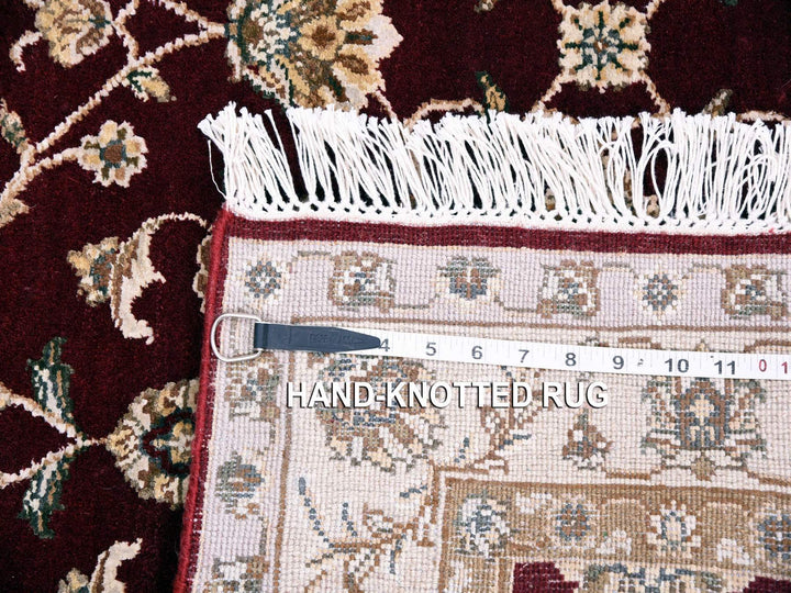 3'0" x 5'0" New Hand Knotted Red Wool & Silk Rectangle Oriental Rug - MOA10275049