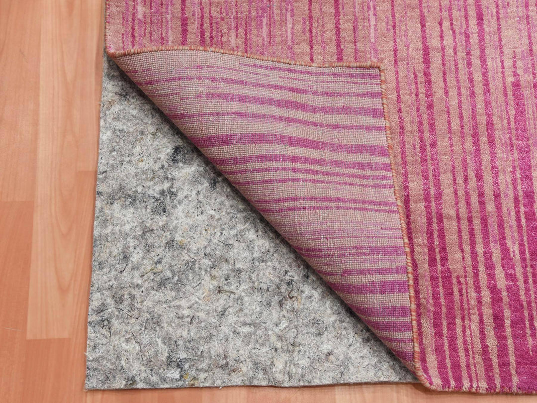 10'0" x 14'3" New Hand Knotted Pink Wool Rectangle Oriental Rug - MOA10275106