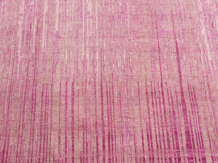 10'0" x 14'3" New Hand Knotted Pink Wool Rectangle Oriental Rug - MOA10275106