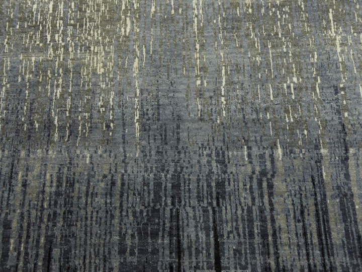 8'0" x 8'4" New Hand Knotted Grey Wool Square Oriental Rug - MOA10275143
