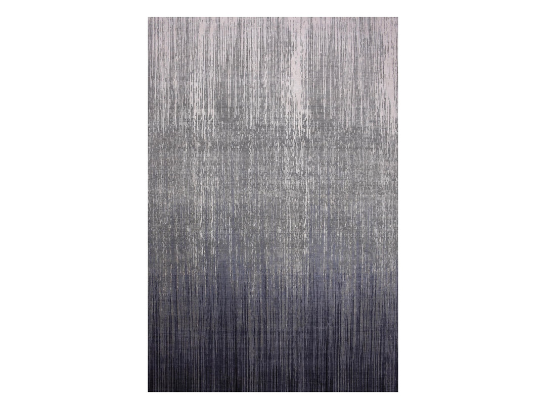 14'0" x 18'1" New Hand Knotted Grey Wool Rectangle Oriental Rug - MOA10275150