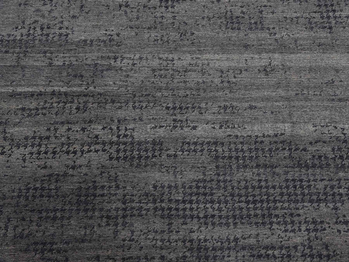 8'0" x 10'1" New Hand Knotted Grey Silk Rectangle Oriental Rug - MOA10275179