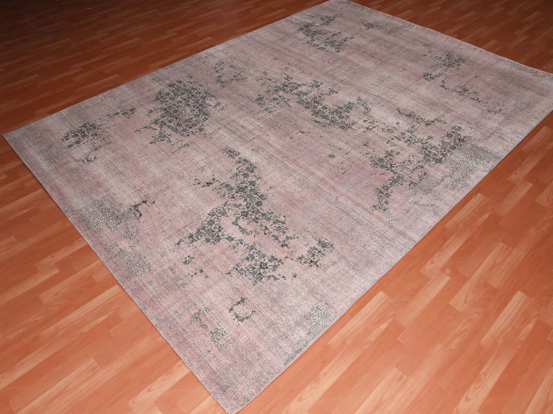 8'9" x 12'2" New Hand Knotted Pink Silk Rectangle Oriental Rug - MOA10275180
