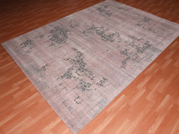 8'9" x 12'2" New Hand Knotted Pink Silk Rectangle Oriental Rug - MOA10275180