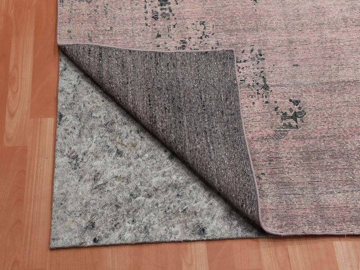 8'9" x 12'2" New Hand Knotted Pink Silk Rectangle Oriental Rug - MOA10275180