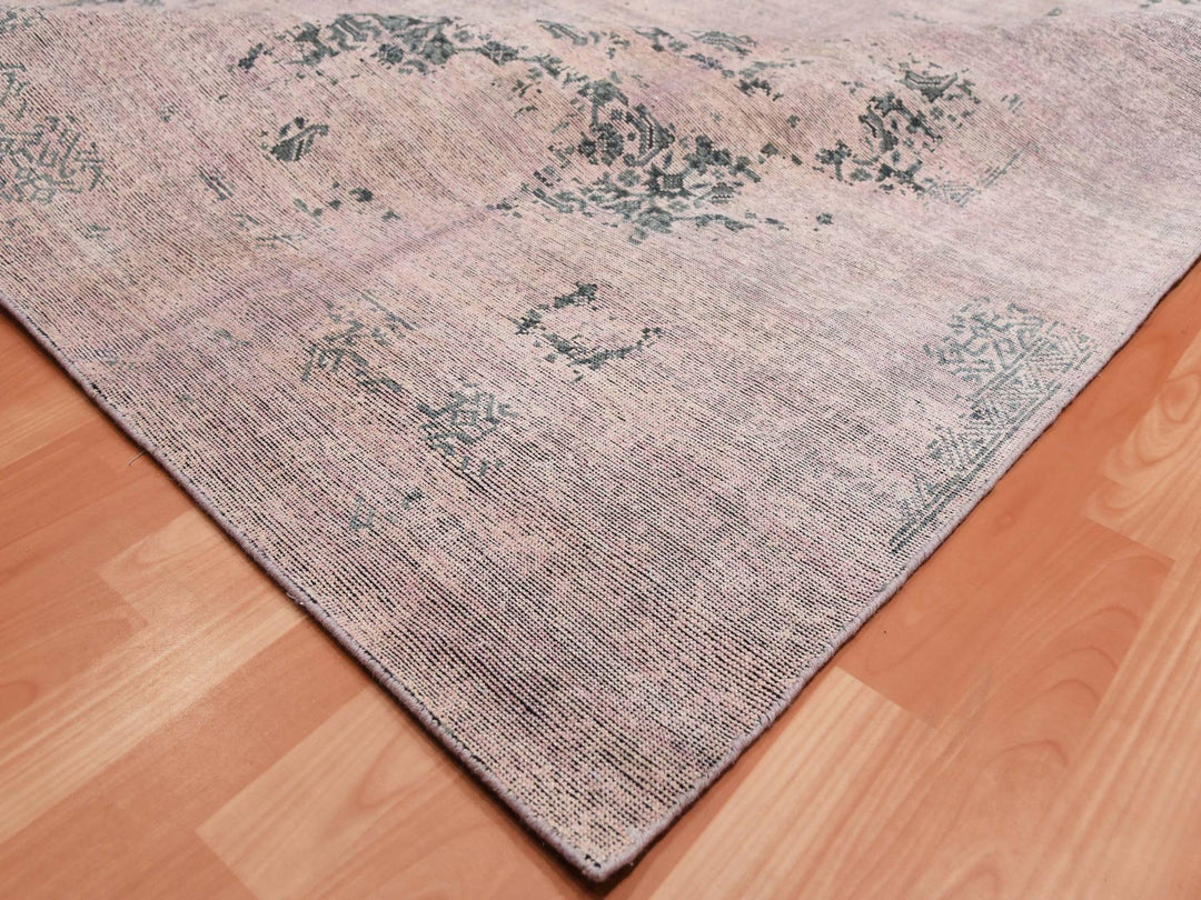 8'9" x 12'2" New Hand Knotted Pink Silk Rectangle Oriental Rug - MOA10275180