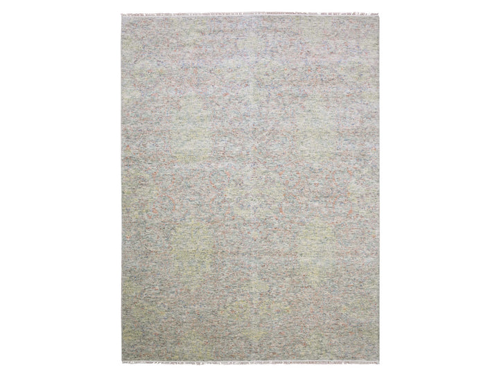 8'10" x 12'0" New Hand Knotted Multicolored Wool Rectangle Oriental Rug - MOA10275189