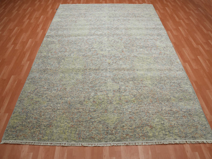 8'10" x 12'0" New Hand Knotted Multicolored Wool Rectangle Oriental Rug - MOA10275189