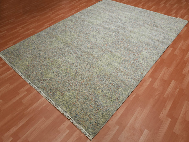 8'10" x 12'0" New Hand Knotted Multicolored Wool Rectangle Oriental Rug - MOA10275189