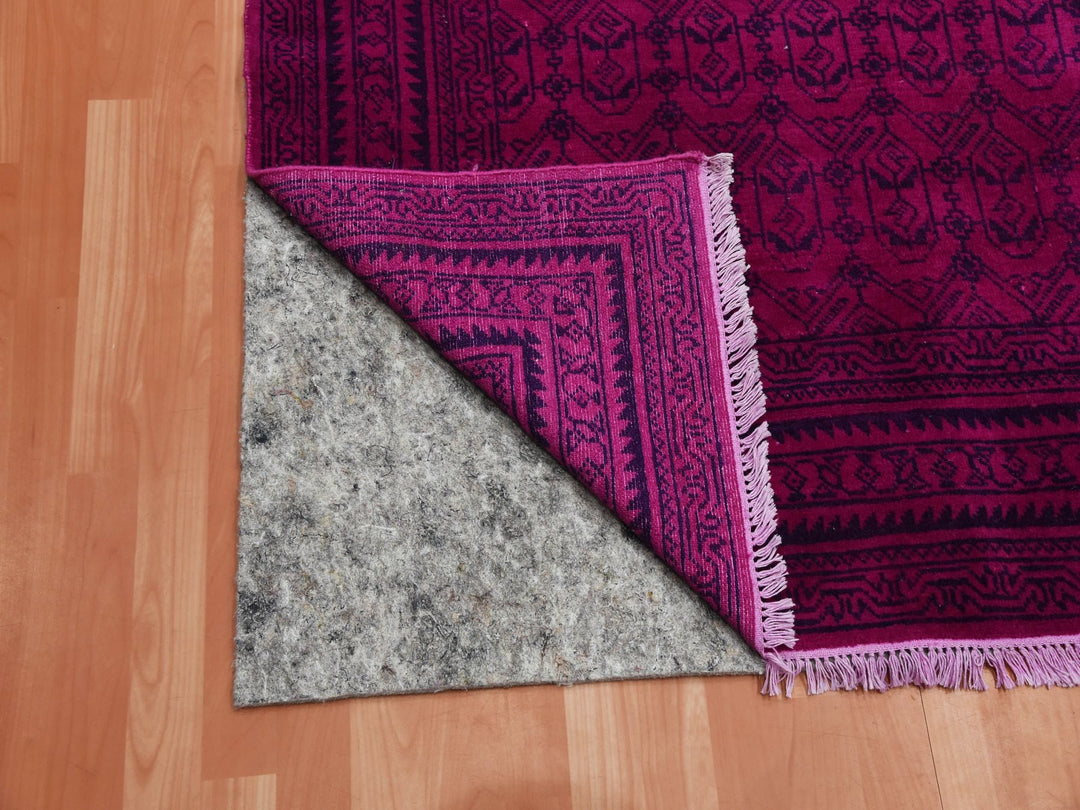 8'0" x 9'7" New Hand Knotted Overdyed Cotton Rectangle Oriental Rug - MOA10275212